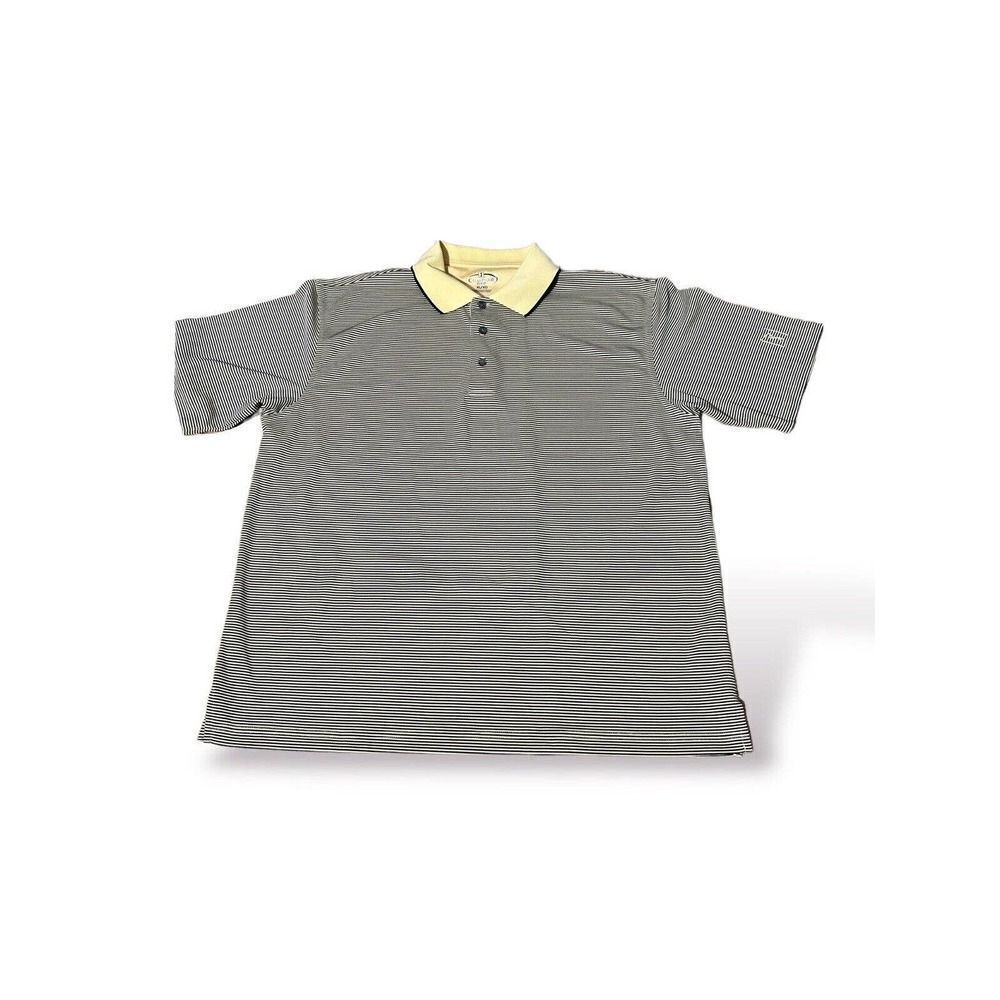 Champions Tour Men’s Polo Shirt Yellow/Blue Short Sleeve Size XL